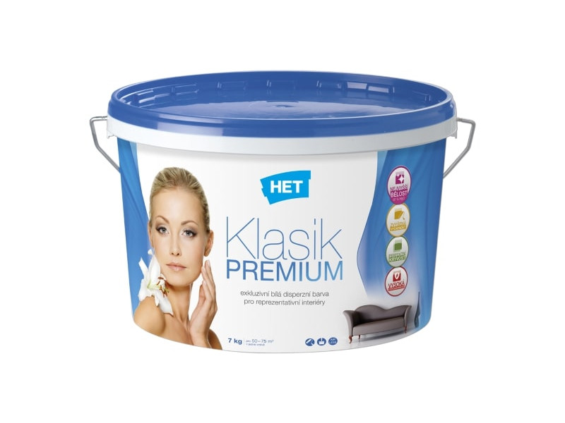 Het Klasik Prémium Beltéri Falfesték Fehér 8.00 kg