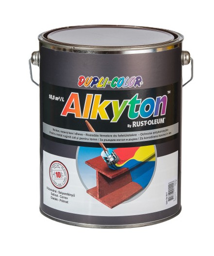 Alkyton SF fedő- és alapozó – Csokoládébarna – RAL 8017 – 5 L