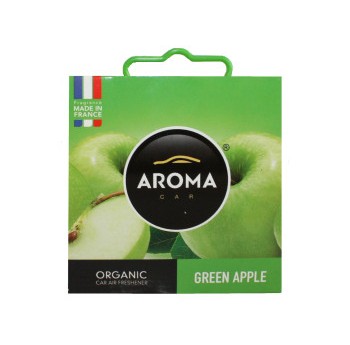 Aroma Car Organic autóillatosító – Green Apple – 40 g