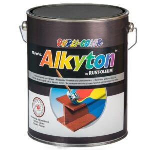 Alkyton SF fedő- és alapozó – Fekete – RAL 9005 – 5 L