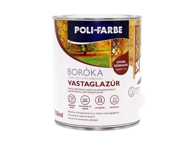 Polifarbe Boróka Lazúr Tölgy 0.75 L