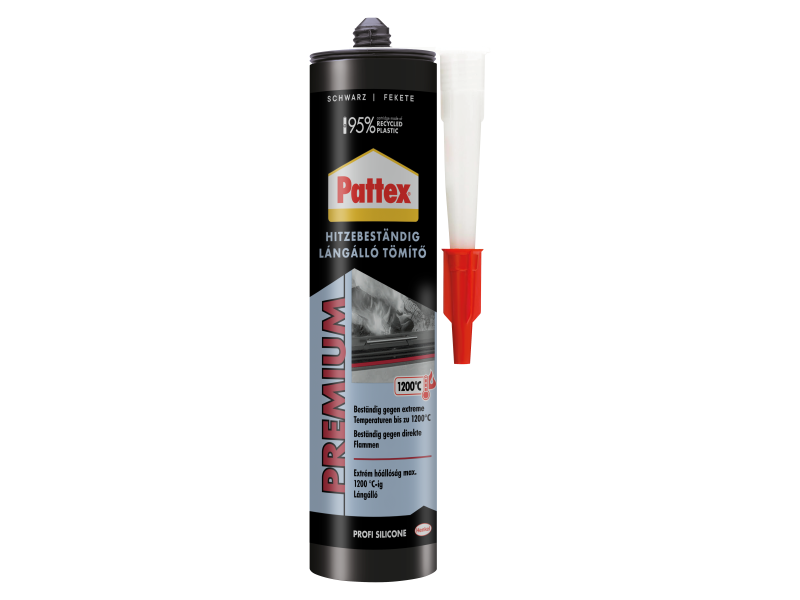 Pattex lángálló tömítő – Fekete – 1200 °C – 280 ml