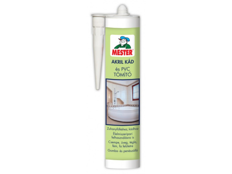 Mester akrilkád- és PVC-tömítő – Átlátszó – 310 ml