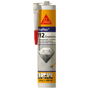 Sikaflex-112 Crystal Clear tömítő-ragasztó – Átlátszó – 290 ml