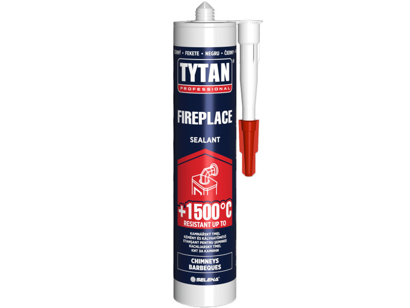 Tytan Professional kémény- és kályhatömítő – Fekete – 1500 °C – 280 ml