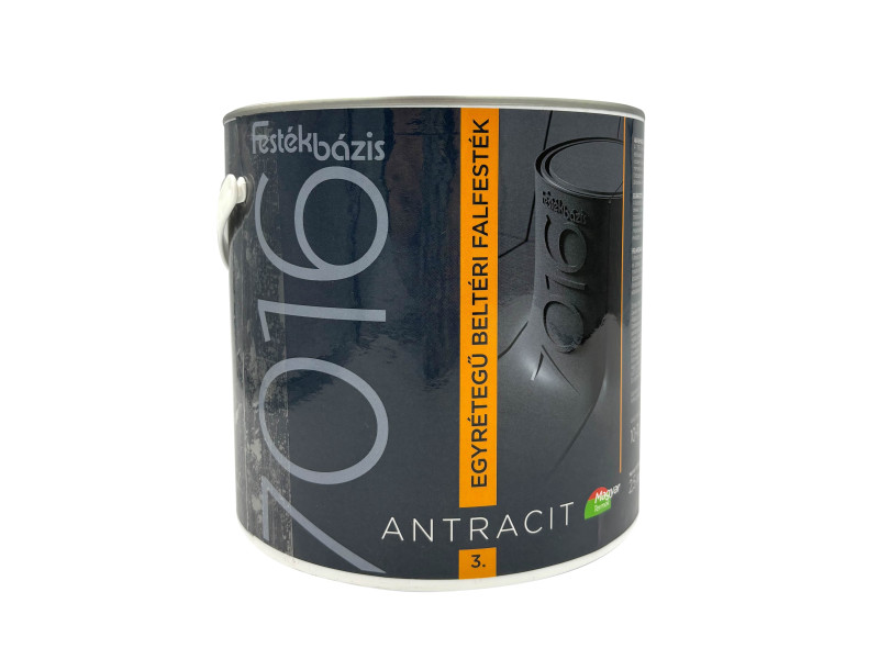 7016 Antracit Egyrétegű Belt.Falfesték 1.00 L