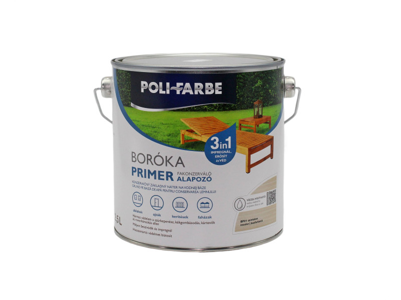 Polifarbe Boróka Fakonz.Alapozó Primer 2.50 L
