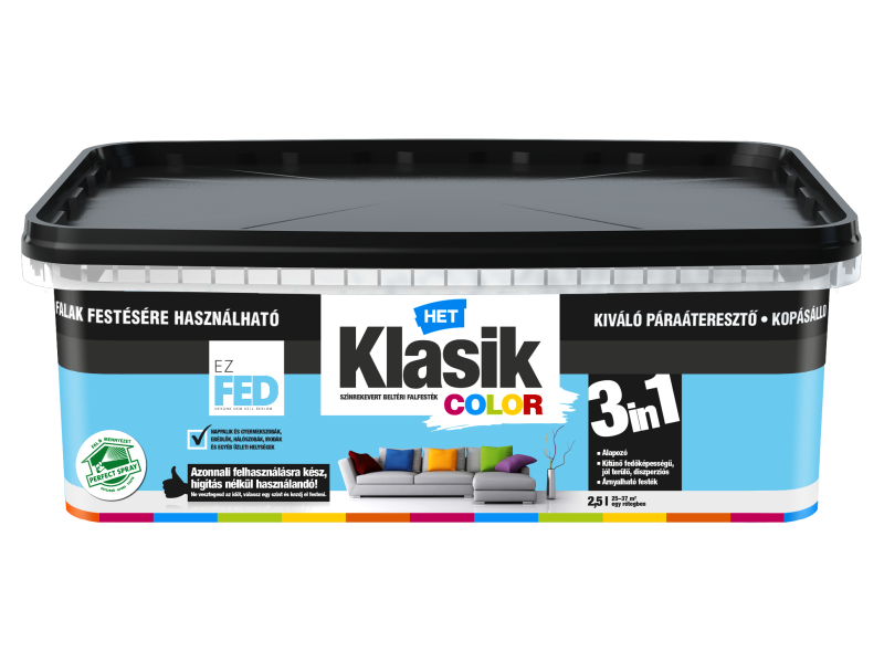 HET Klasik COLOR Azúrkék 0407 – 2,5 L