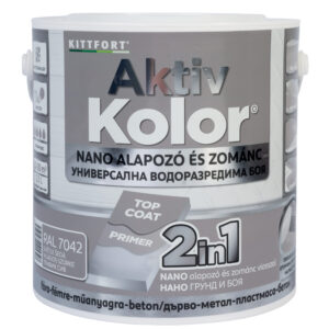 Kittfort AktivKolor Nano - Világosszürke - RAL 7042 - 2,5 L