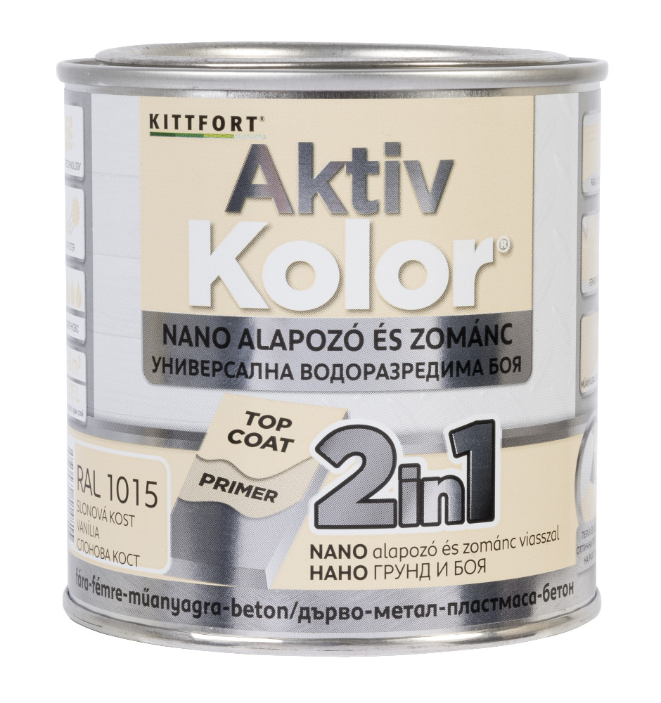 Kittfort AktivKolor Nano - Vanília - RAL 1015 - 0,375 L