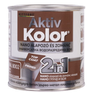 Kittfort AktivKolor Nano - Teak - RAL 8002 - 0,375 L