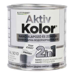Kittfort AktivKolor Nano - Vintage fehér - RAL 9010 - 0,375 L
