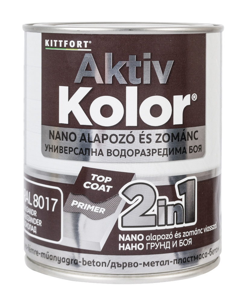 Kittfort AktivKolor Nano - Paliszander - RAL 8017 - 0,75 L
