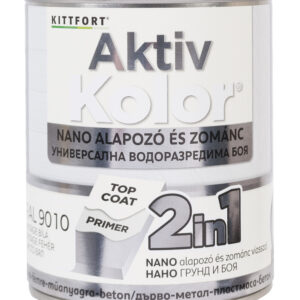 Kittfort AktivKolor Nano - Vintage fehér - RAL 9010 - 0,75 L