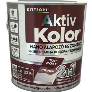 Kittfort AktivKolor Nano - Barna - RAL 8016 - 2,5 L