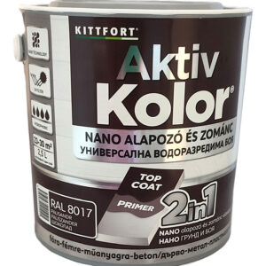 Kittfort AktivKolor Nano - Paliszander - RAL 8017 - 2,5 L