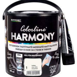Kittfort Colorline Harmony - Hófehér 01 - 2,5 L + 40 ml javítófesték