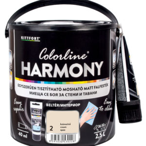 Kittfort Colorline Harmony - Krémszínű 02 - 2,5 L + 40 ml javítófesték