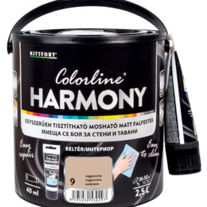 Kittfort Colorline Harmony - Cappuccino 09 - 2,5 L + 40 ml javítófesték