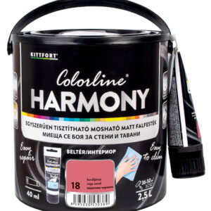 Kittfort Colorline Harmony - Korálpiros 18 - 2,5 L + 40 ml javítófesték