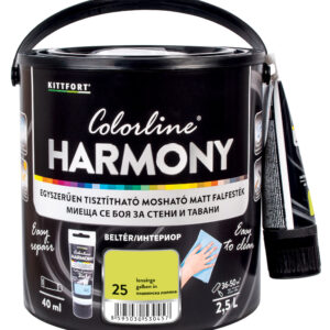 Kittfort Colorline Harmony - Lensárga 25 - 2,5 L + 40 ml javítófesték