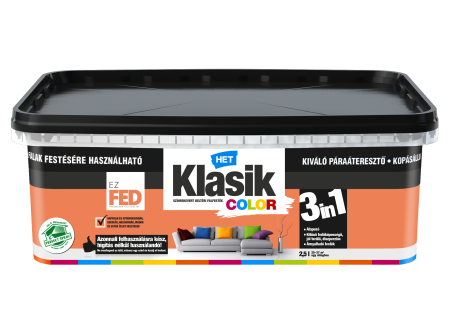 HET Klasik COLOR "lélegző" Falfesték – Maracuja 768 – 2,5 L