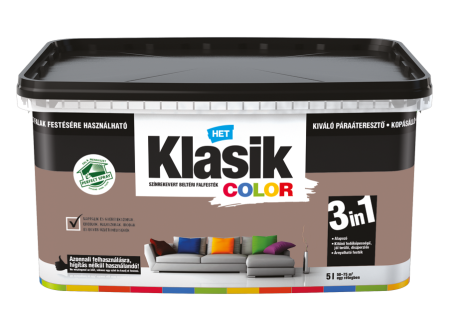 HET Klasik COLOR "lélegző" Falfesték – Mézes Kakaó 257 – 5 L