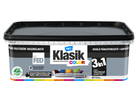 HET Klasik COLOR "lélegző" Falfesték – Nyuszifül 0177 – 2,5 L