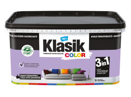 HET Klasik COLOR "lélegző" Falfesték – Orgona 327 – 5 L