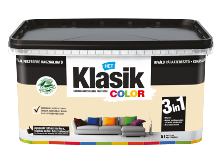HET Klasik COLOR "lélegző" Falfesték – Pezsgő 717 – 5 L
