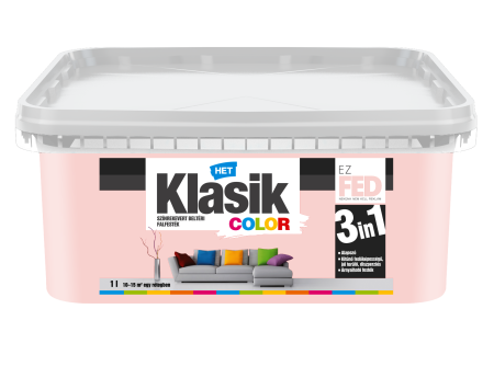 HET Klasik COLOR "lélegző" Falfesték – Rózsaszirom 0818 – 1 L