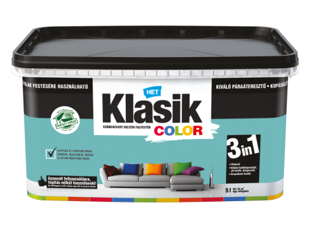 HET Klasik COLOR "lélegző" Falfesték – Tiffany 0497 – 5 L
