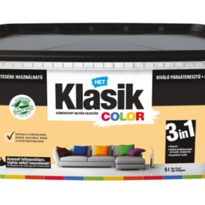 HET Klasik COLOR "lélegző" Falfesték – Toszkán sárga 0638 – 5 L