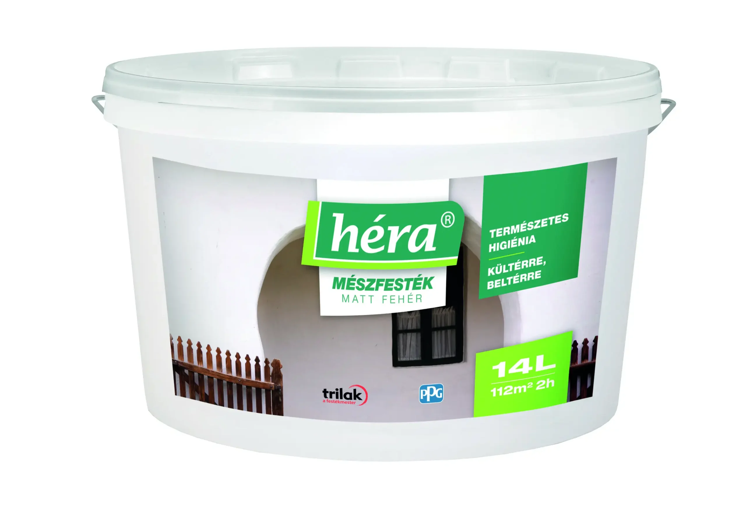 Héra Fresco mészfesték - Fehér - 14 L