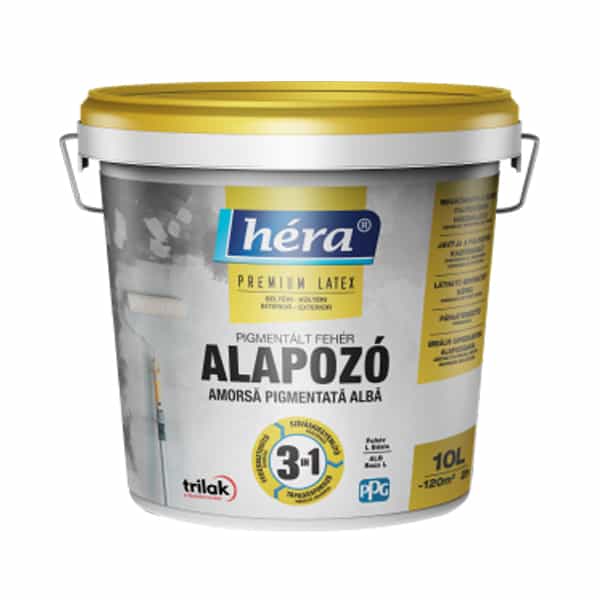 Héra Prémium Latex 3:1 Pigmentált alapozó - Fehér - 10 L