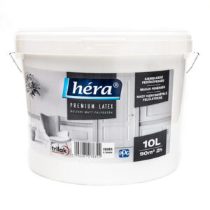 Héra Prémium Latex Matt beltéri falfesték - Fehér - 10 L