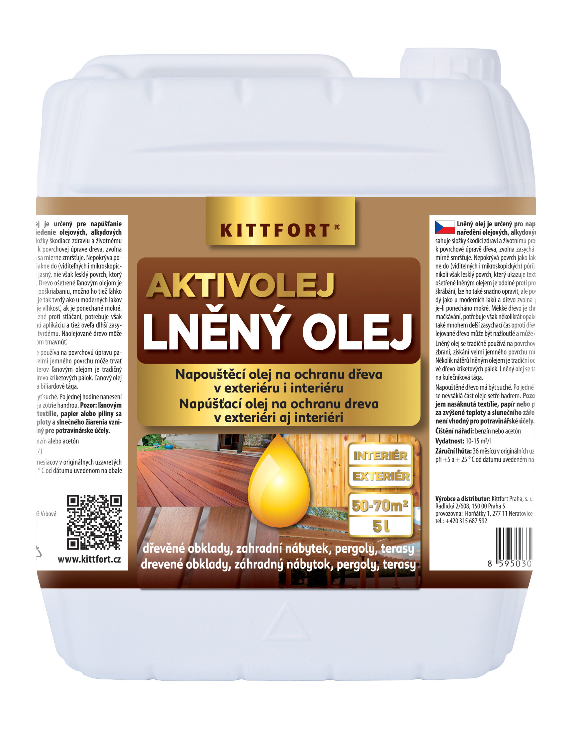Kittfort AktivOlaj Lenolaj - 5 L