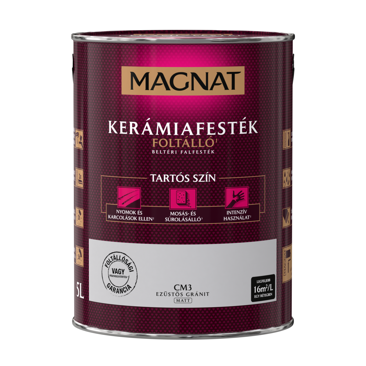 Magnat Ceramic kerámiafesték - Ezüstös Gránit CM3 - 5 L