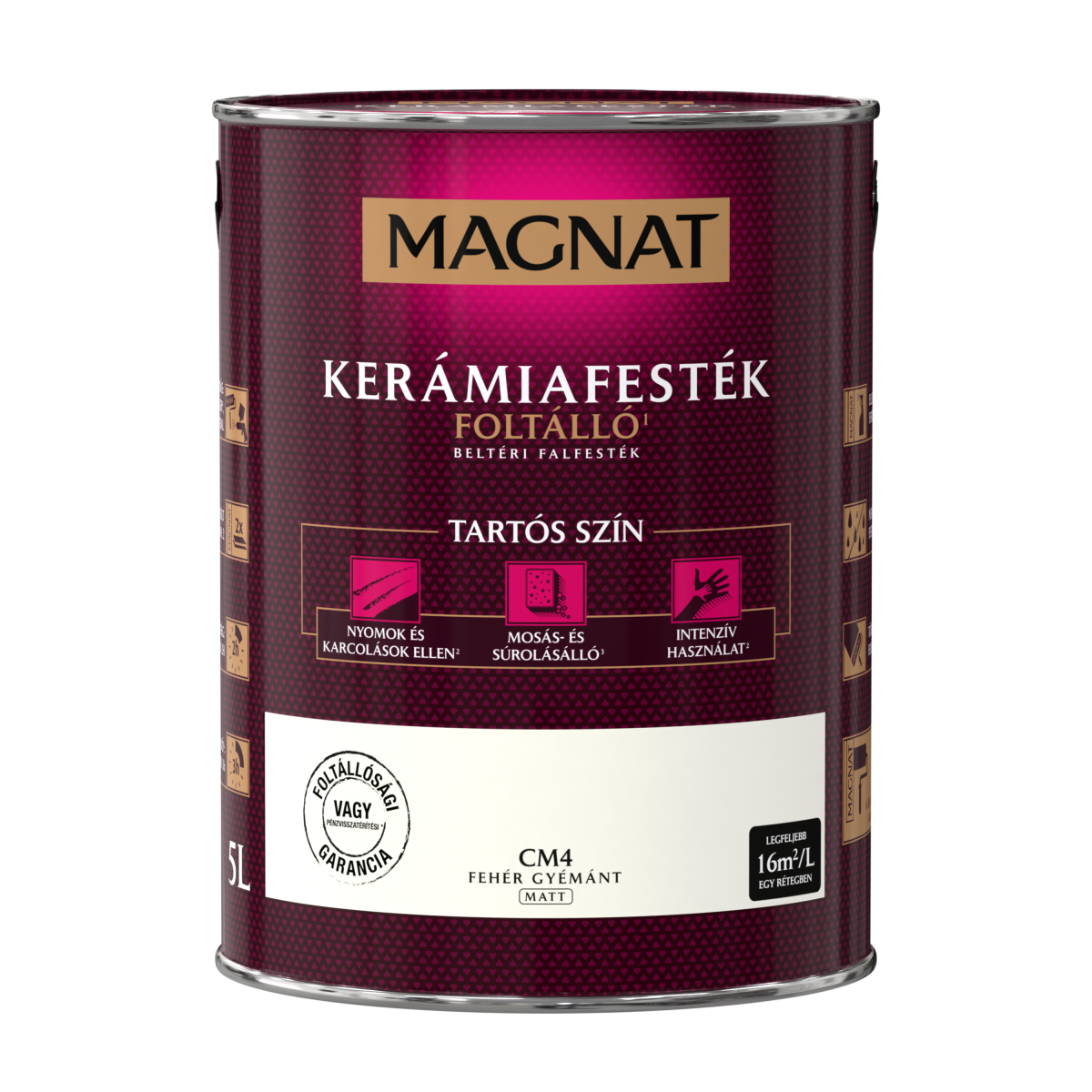 Magnat Ceramic kerámiafesték - Fehér Gyémánt CM4 - 5 L