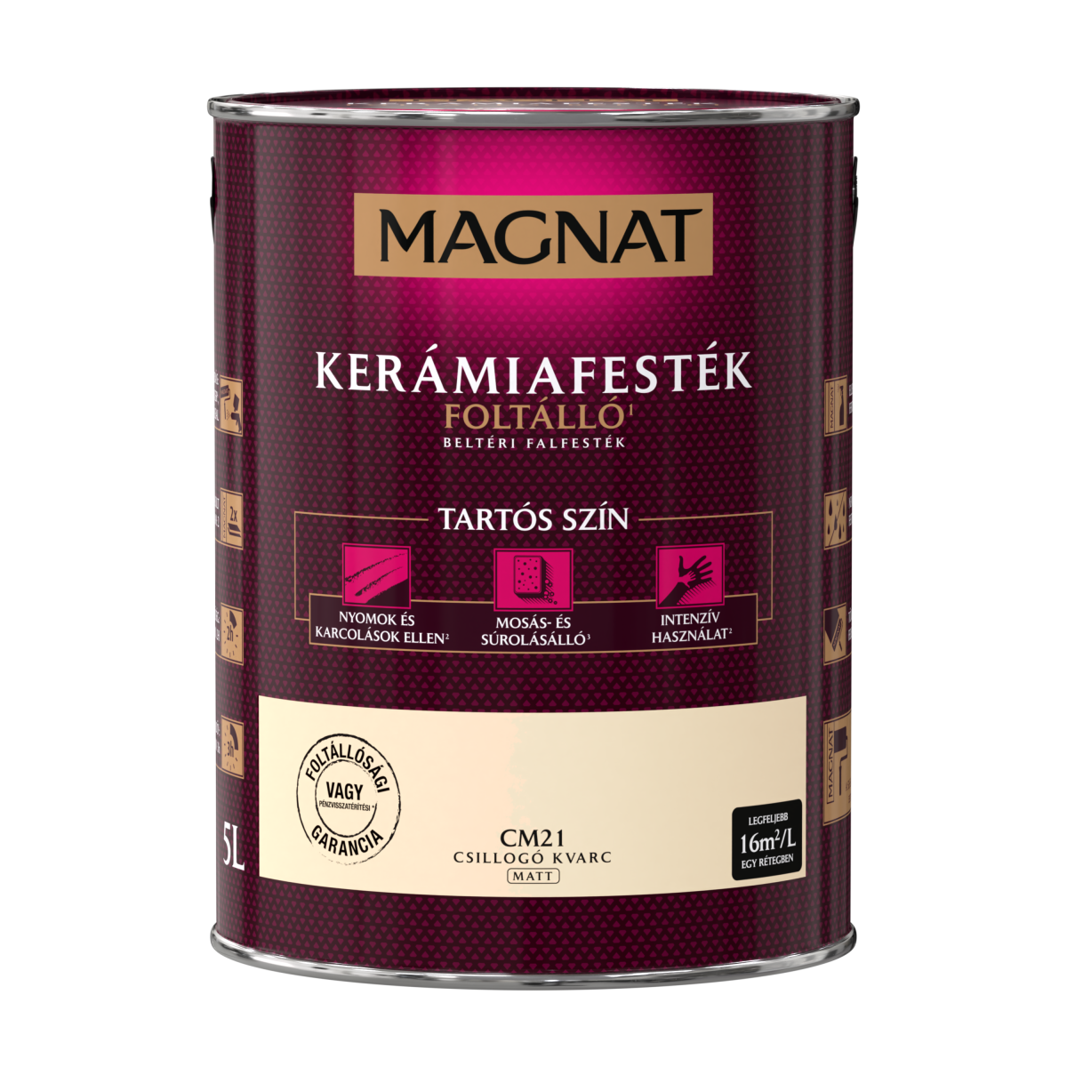 Magnat Ceramic kerámiafesték - Csillogó Kvarc CM21 - 5 L