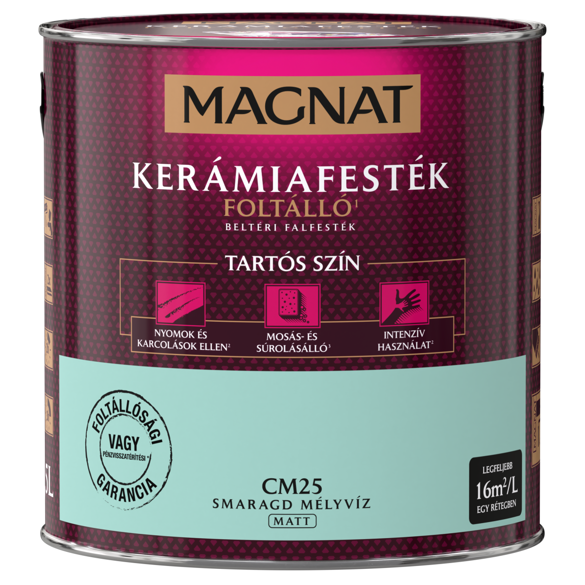 Magnat Ceramic kerámiafesték - Smaragd Mélyvíz CM25 - 2,5 L
