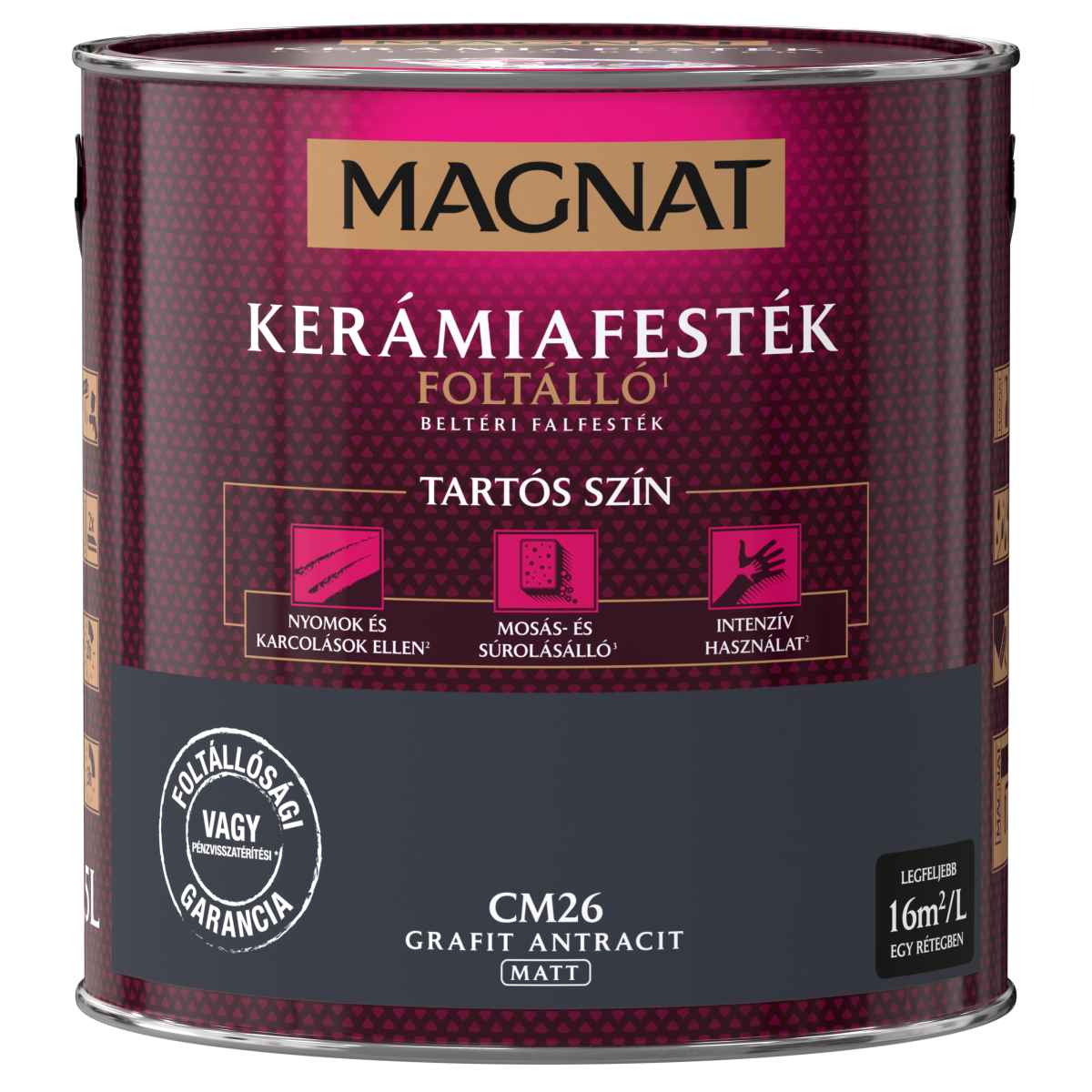Magnat Ceramic kerámiafesték - Grafit Antracit CM26 - 2,5 L