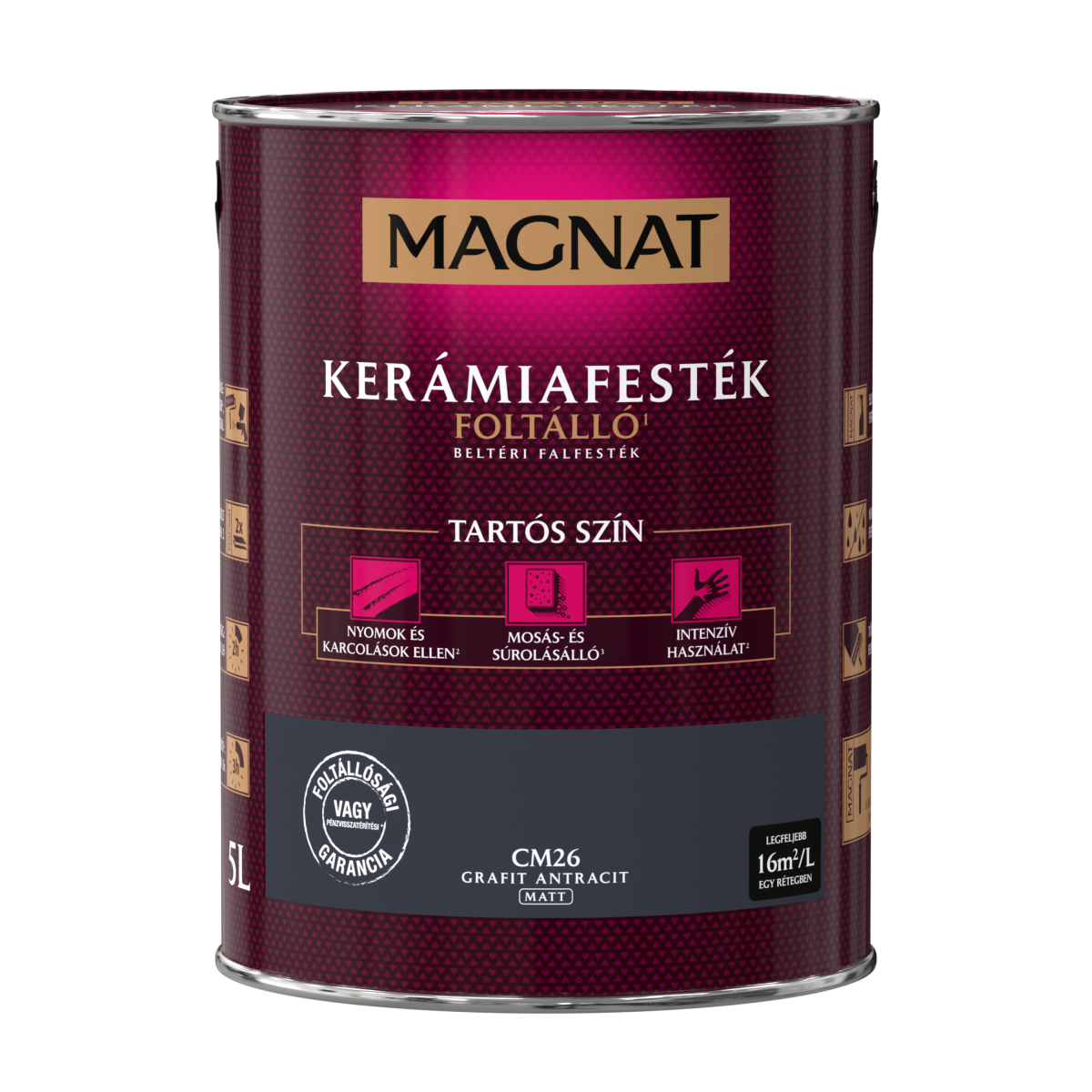 Magnat Ceramic kerámiafesték - Grafit Antracit CM26 - 5 L