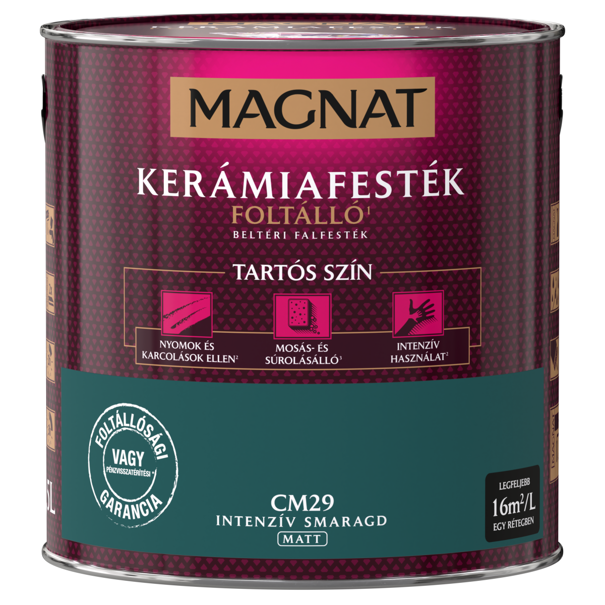 Magnat Ceramic kerámiafesték - Intenzív Smaragd CM29 - 2,5 L