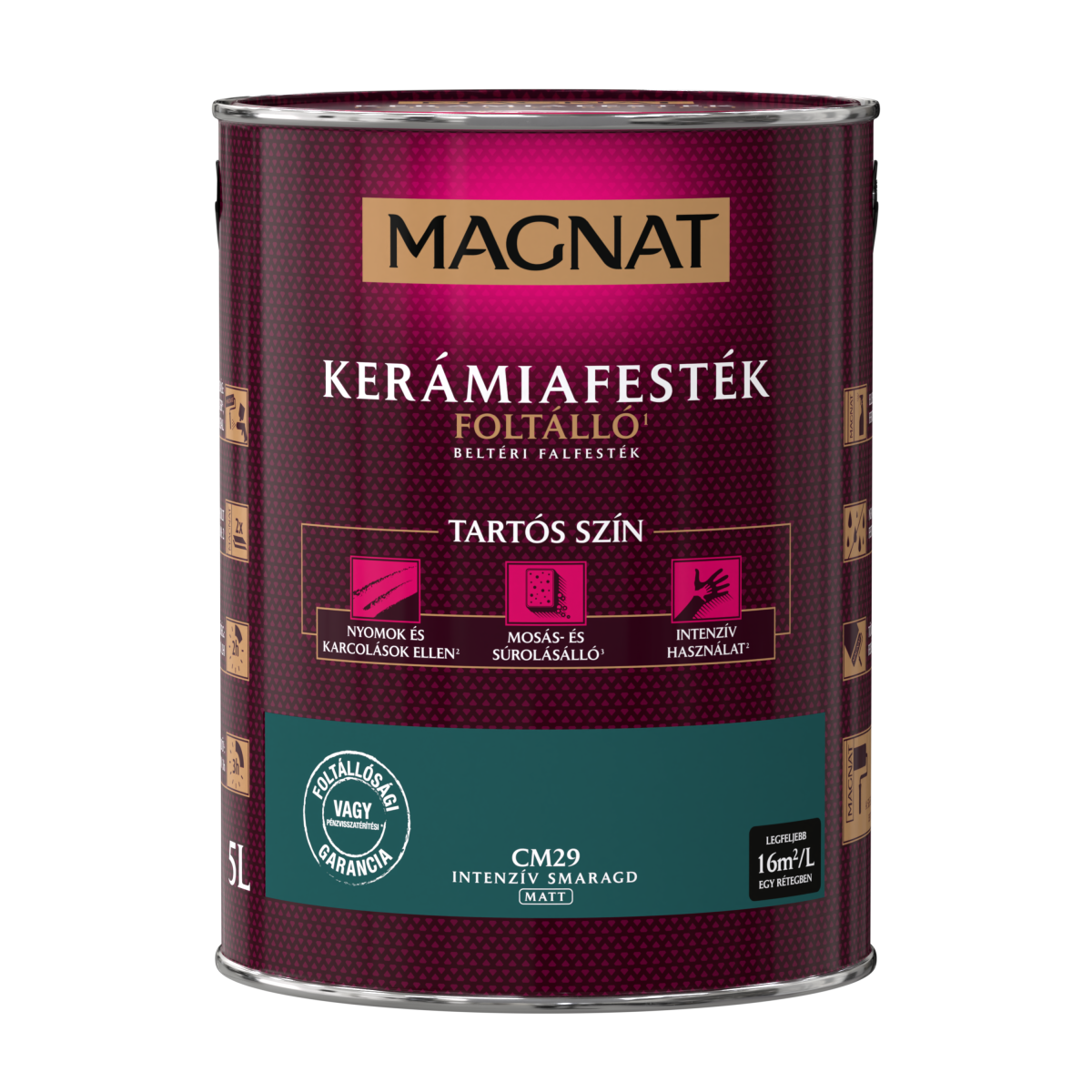Magnat Ceramic kerámiafesték - Intenzív Smaragd CM29 - 5 L