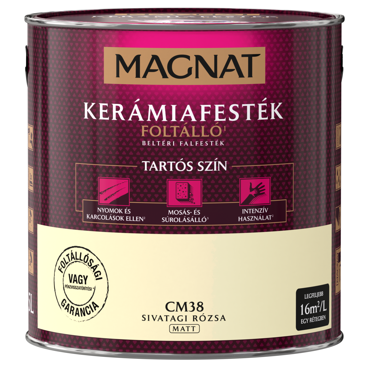 Magnat Ceramic kerámiafesték - Sivatagi Rózsa CM38 - 2,5 L