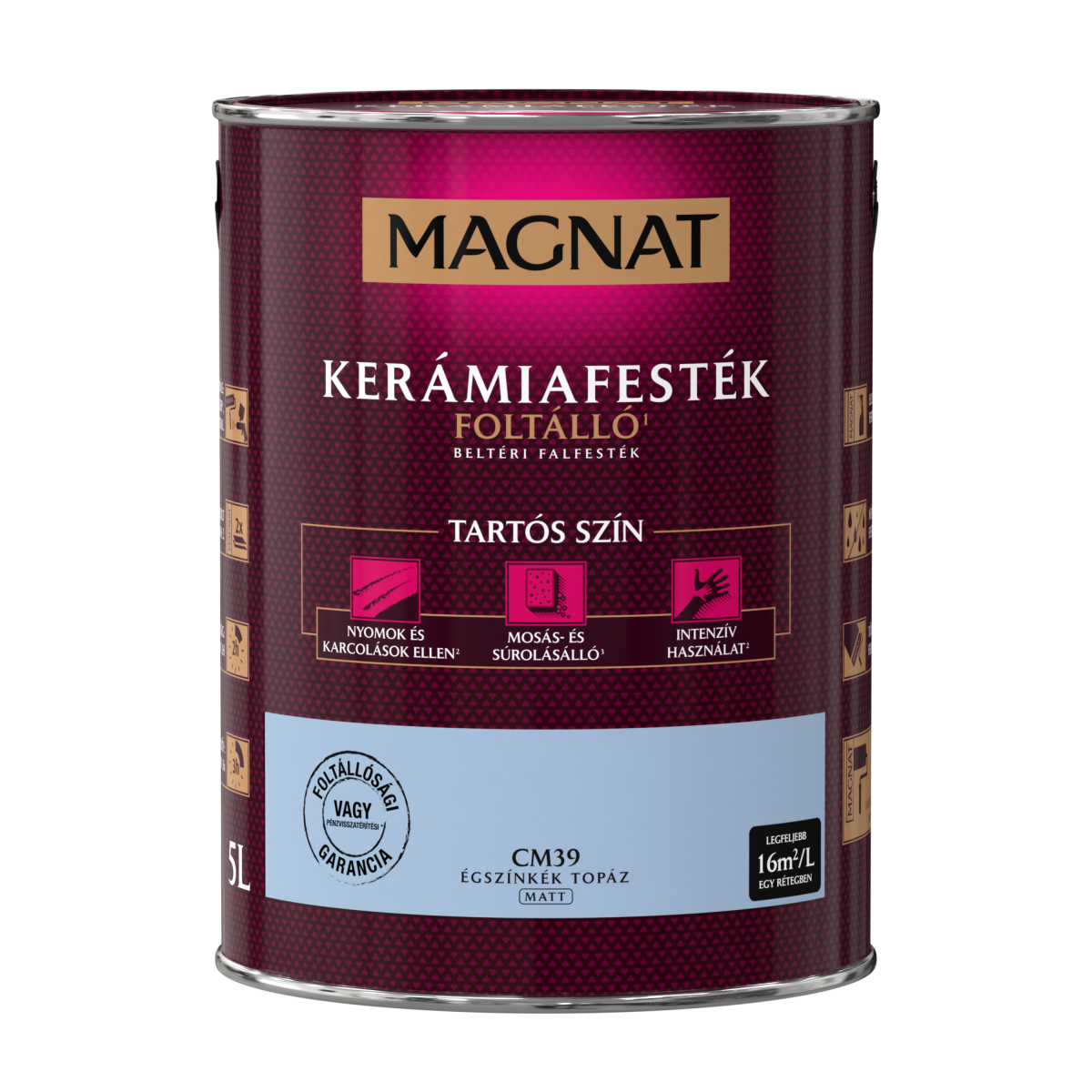 Magnat Ceramic kerámiafesték - Égszínkék Topáz CM39 - 5 L