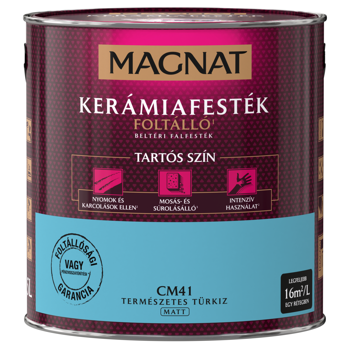 Magnat Ceramic kerámiafesték - Természetes Türkiz CM41 - 2,5 L