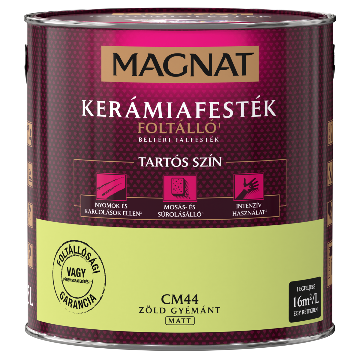 Magnat Ceramic kerámiafesték - Zöld Gyémánt CM44 - 2,5 L