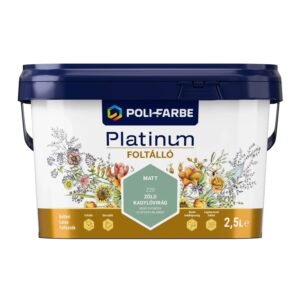 Poli-Farbe Platinum Foltálló Zöld Kagylóvirág Z20 2,5 L